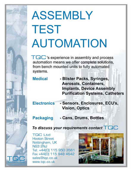 assembly and test automation from tqc